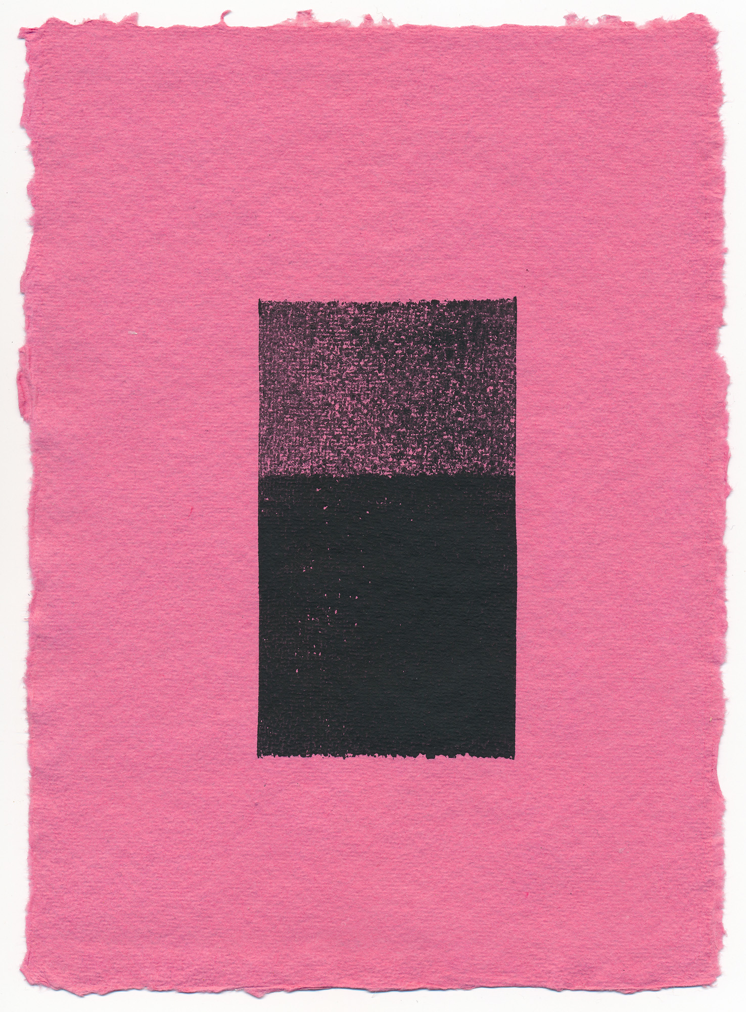 Tickled Pink, monoprint, Mike Tedder
